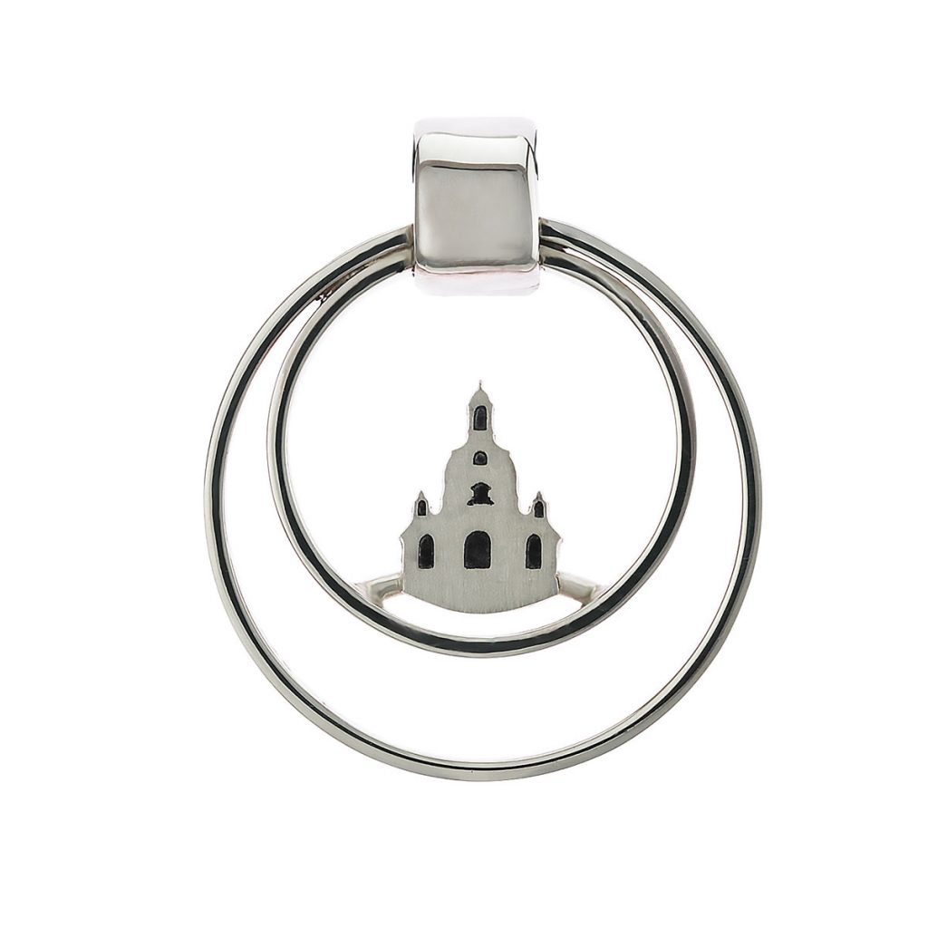 Schmuckanhänger Frauenkirche Dresden rund Schmuck, 925er Silber, Accessoire, Souvenir, Geschenk
