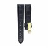 Teutonia original Uhrenarmband schwarz Leder | Mühle Glashütte