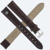 Uhrenarmband 14 mm dunkelbraun Krokoprägung |  Bruno Söhnle
