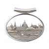 Anhänger “Dresden an der Elbe” oval mit Diamant – Brillant | Dresden-Schmuck