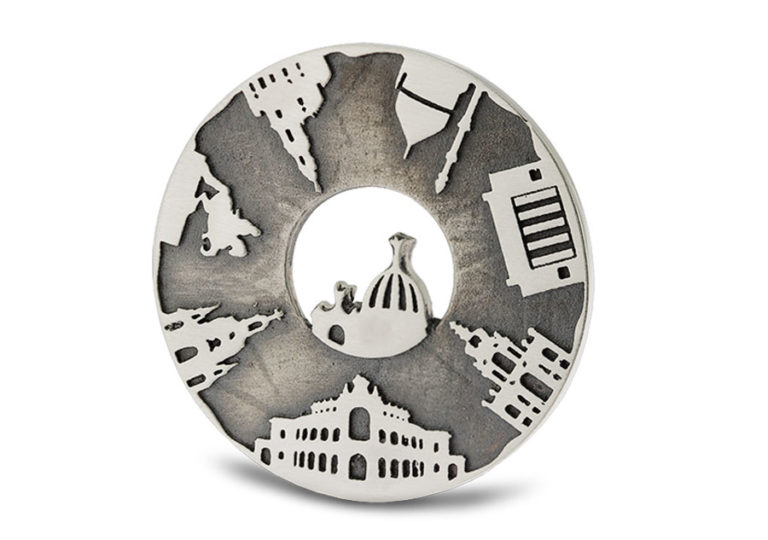 Anhänger Dresden Schmuck Panometer Frauenkirche Semperoper Goldener Reiter Zwinger Hygiene Museum Yenidze Hofkirche Zitronenpresse Albertinum 925er Silber, Souvenir, Accessoire, Geschenk