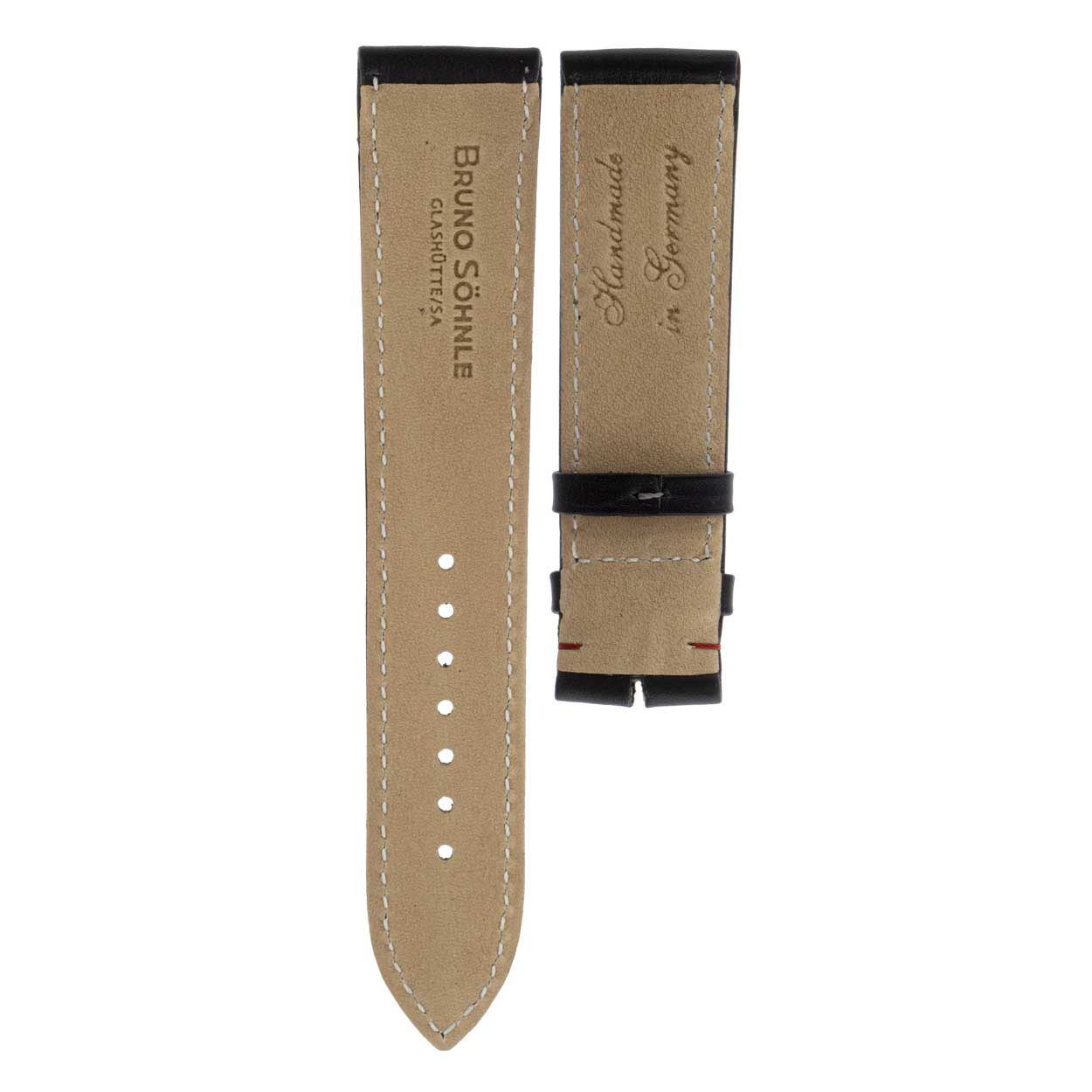 Uhrenarmband Herren Leder schwarz 22 mm | Bruno Söhnle – Bild 4