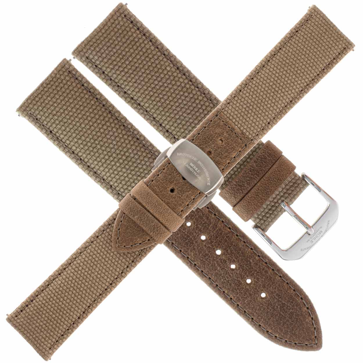 Uhrenarmband beigegrau Mühle Glashütte