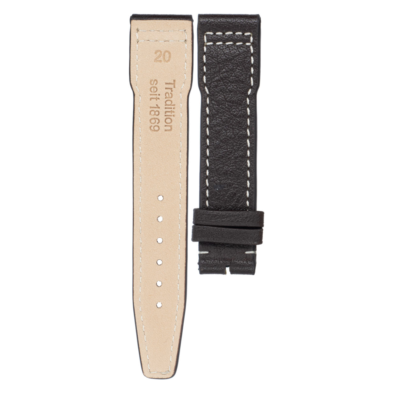 Terrasport Uhrenarmband Büffelleder braun 20 - 22 mm | Mühle Glashütte – Bild 3