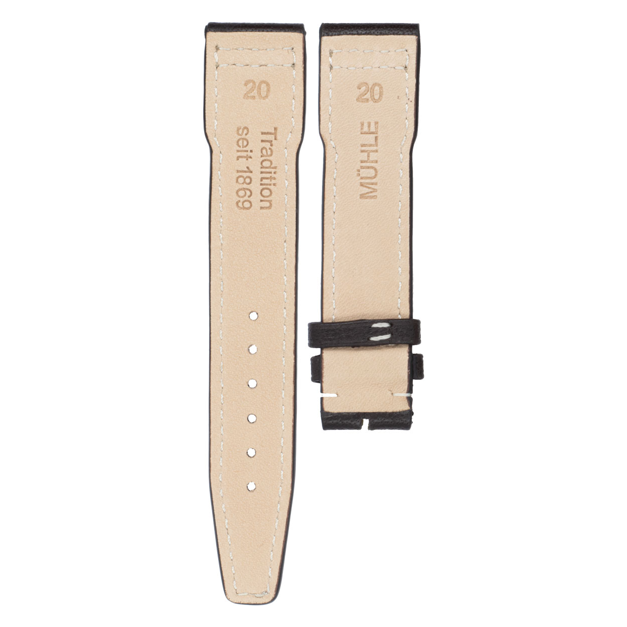 Terrasport Uhrenarmband Büffelleder braun 20 - 22 mm | Mühle Glashütte – Bild 4