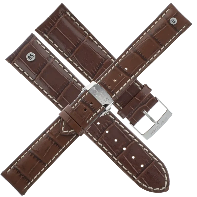 Uhrenarmband Grandioso 22mm braun Bruno Söhnle, Herren München, Pesaro