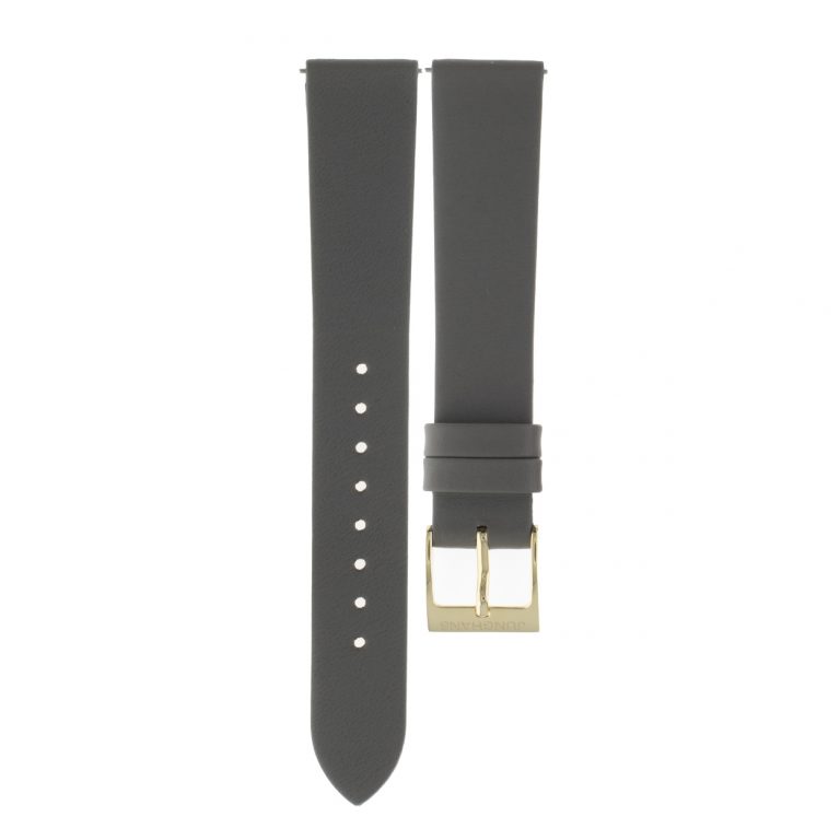 Uhrenarmband grau 17 mm Leder Junghans Max Bill