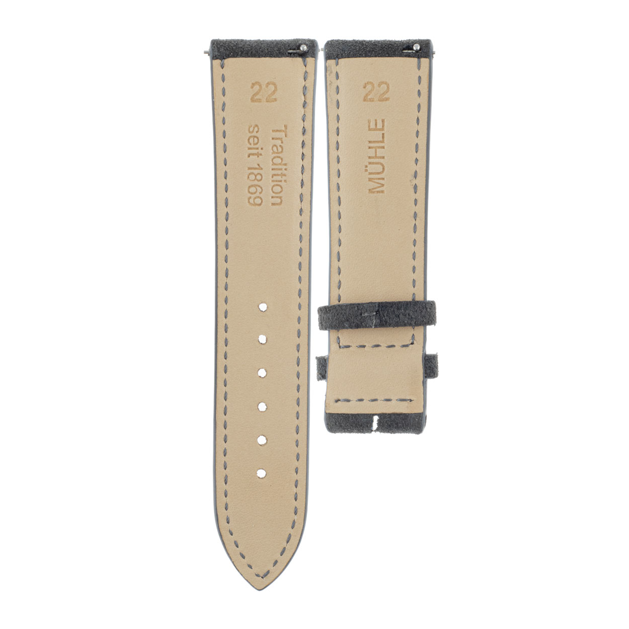 29er Big - UAB Veloursleder anthrazit 22 mm | Mühle Glashütte – Bild 4