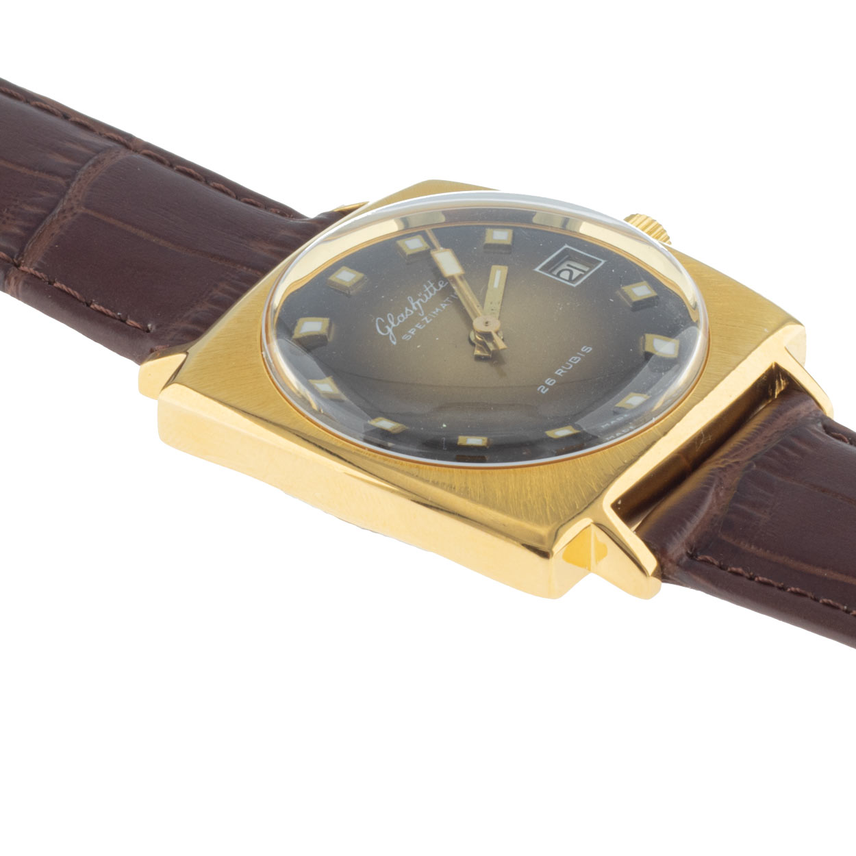 Spezimatic Bison Kal. 75 | vergoldet | Glashütte – Bild 2