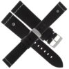 Uhrenarmband 22 mm schwarz Vintageleder | Bruno Söhnle