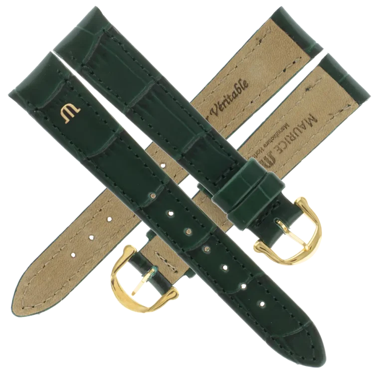 Uhrenarmband Damen grün15 mm Maurice Lacroix , Ersatzband Dornschließe