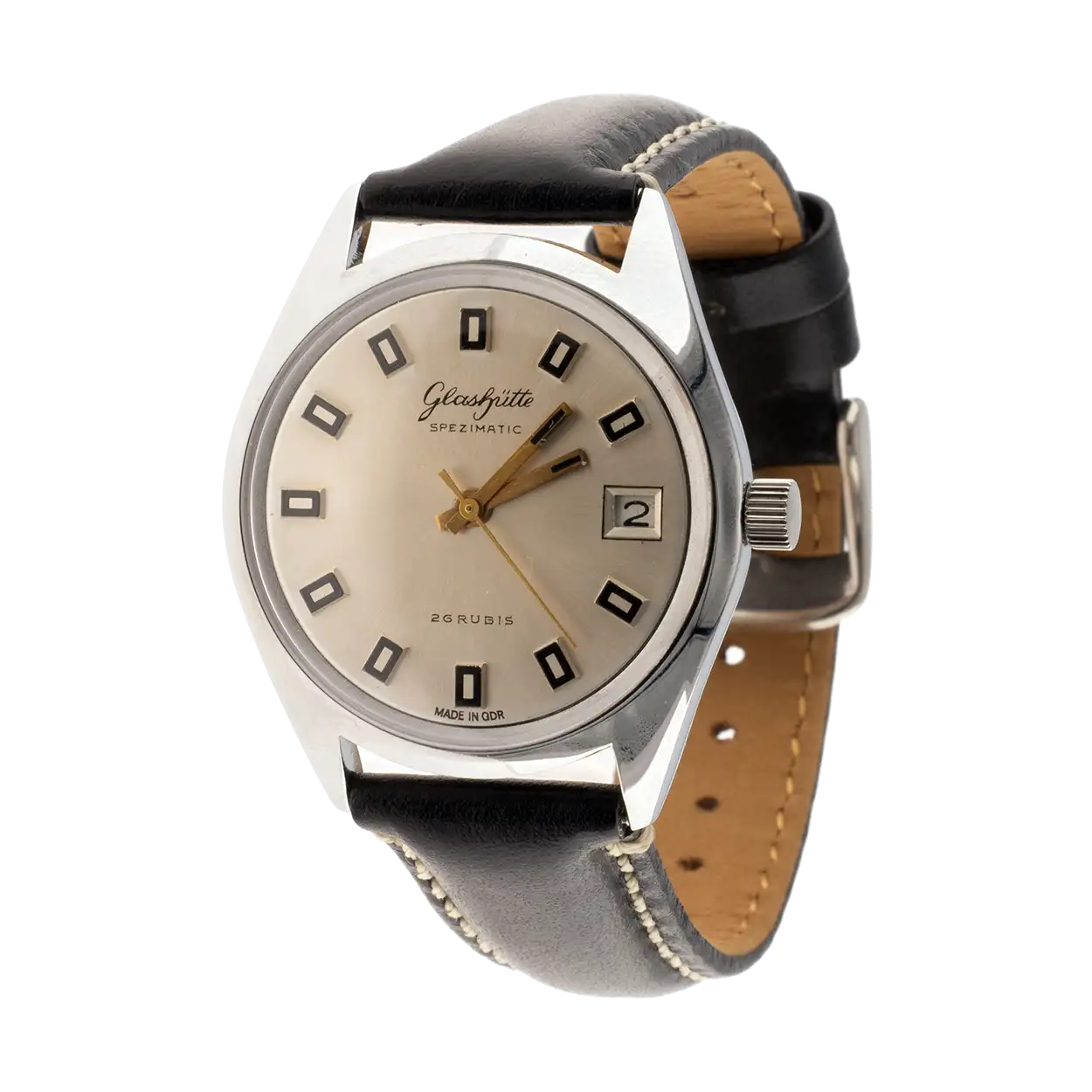 GUB Spezimatic Kal. 75 Glashütte verchromt