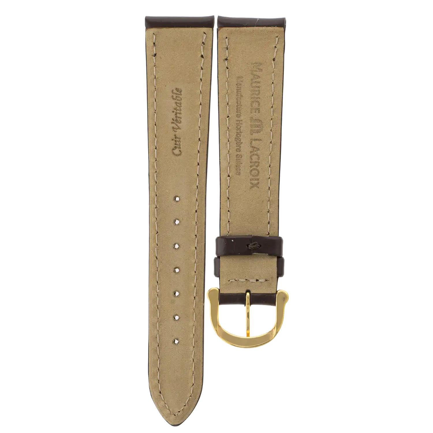 Uhrenarmband Eliros 1975 braun Galant Herren | Maurice Lacroix – Bild 2